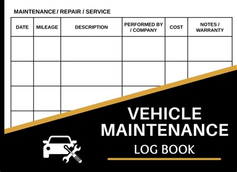 Car Log Book Service, Car Service Record .